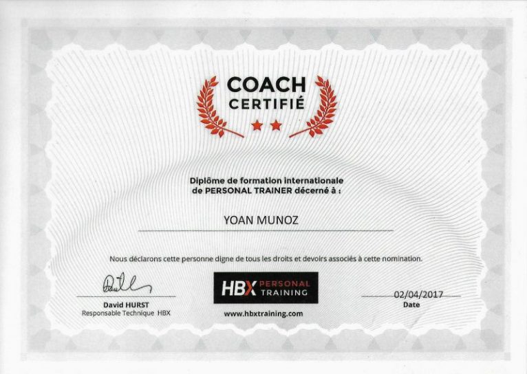 Diplôme Coach Certifié Yoan Coaching